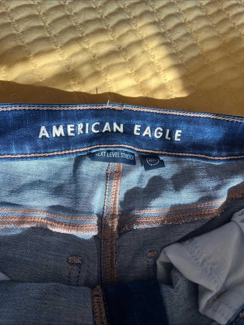 American Eagle Outfitters Dark Blue High-Rise Jeggings